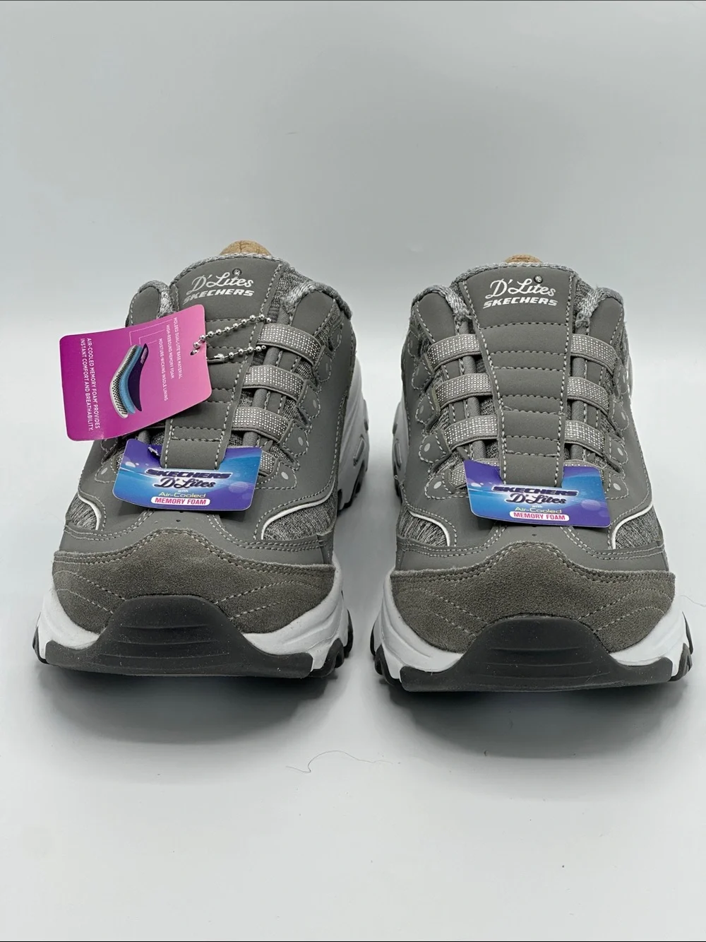 Skechers D'Lites Air-Cooled Memory Foam Walking Sneakers Size 7 NIB